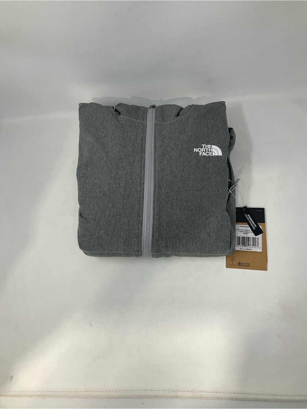 The North Face Women’s Gray Heather Zip Windbreaker